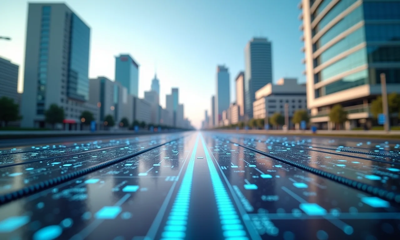 Infraestrutura de cidade inteligente com dispositivos IoT conectados via Wi-Fi HaLow.