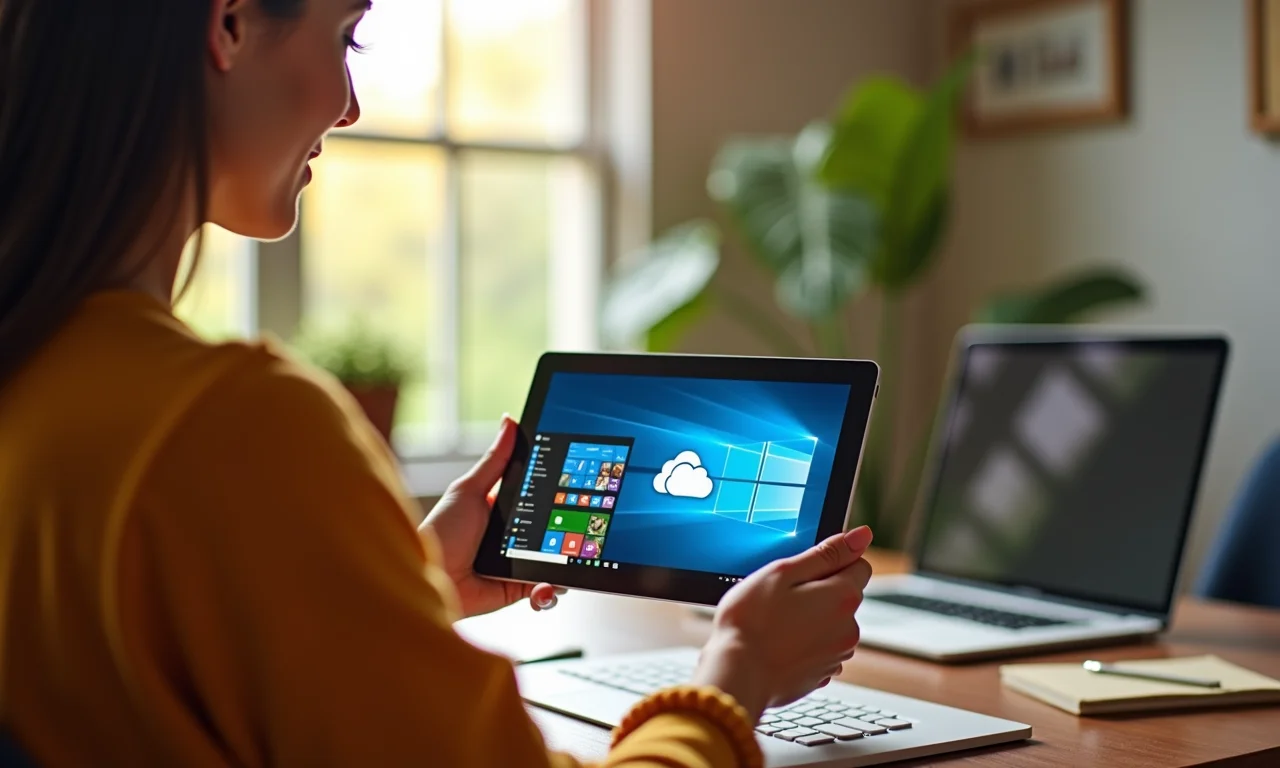 Integração do OneDrive em um dispositivo Windows.
