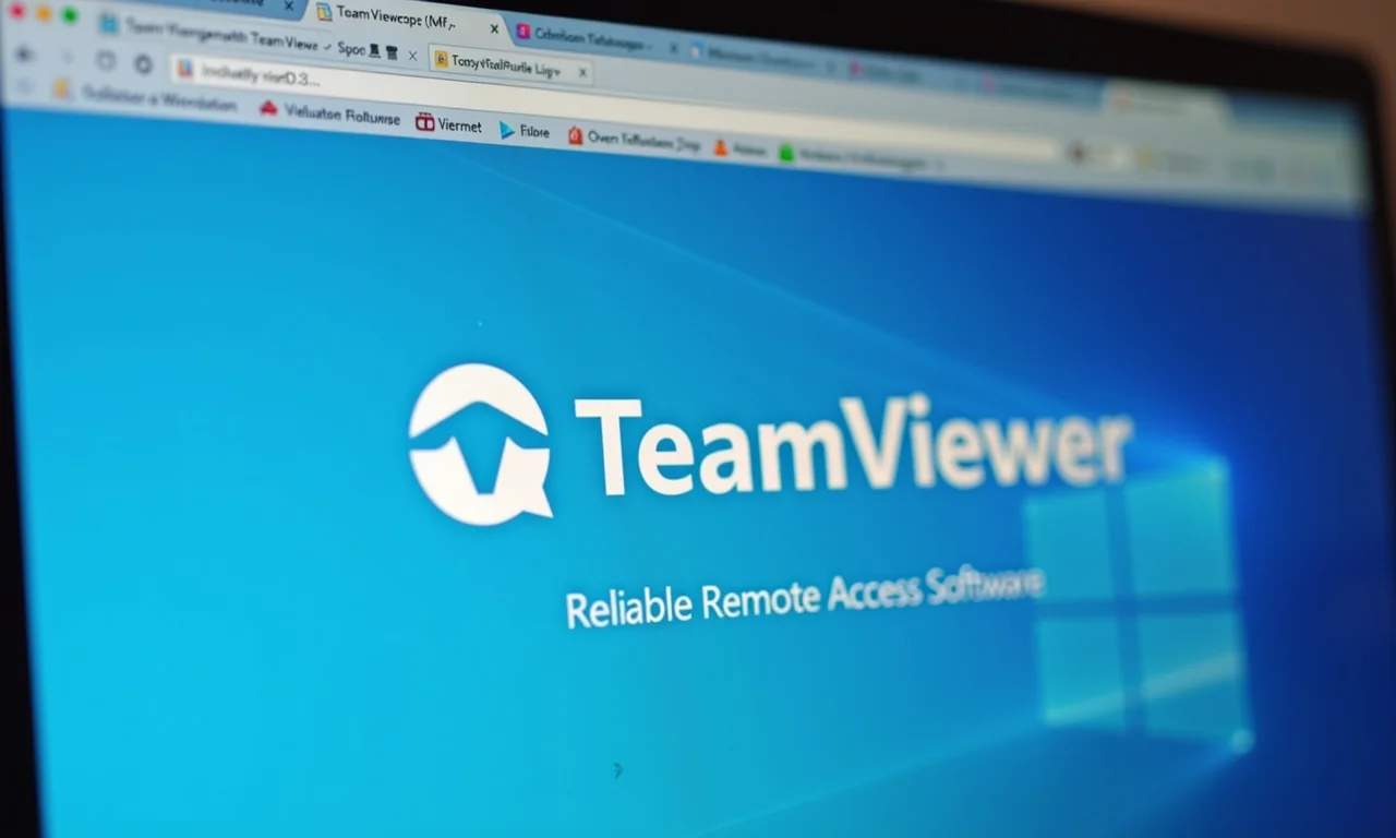 Interface do TeamViewer para acesso remoto