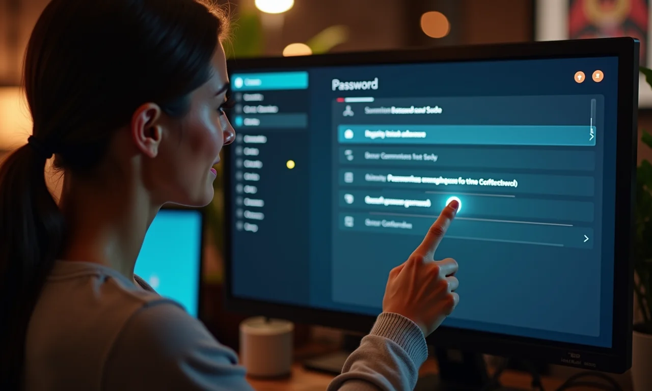 Interface intuitiva de gerenciador de senhas para servidores, com design moderno.