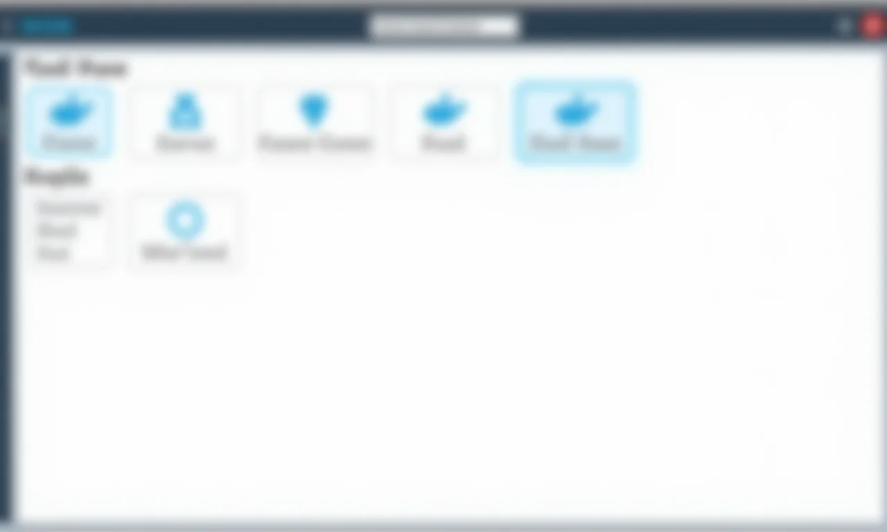 Interface simplificada de painel de controle Docker Swarm com elementos de design brasileiro.