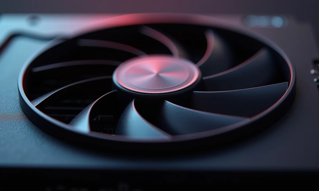 Placa de vídeo eficiente com resfriamento passivo em detalhe.