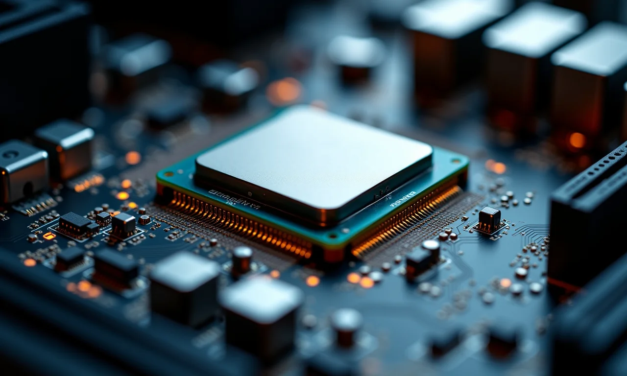 Processador de alta performance em detalhe.