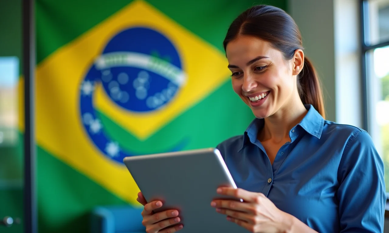 Profissional de segurança verificando conformidade em escritório.