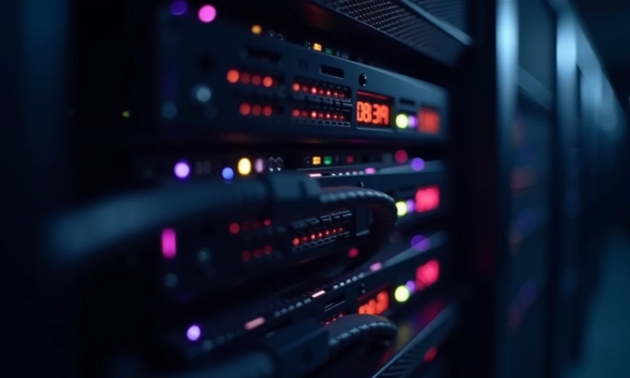 Rack de servidores de um data center