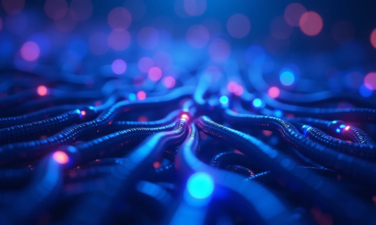 Representação abstrata de uma rede de comunicação de dados