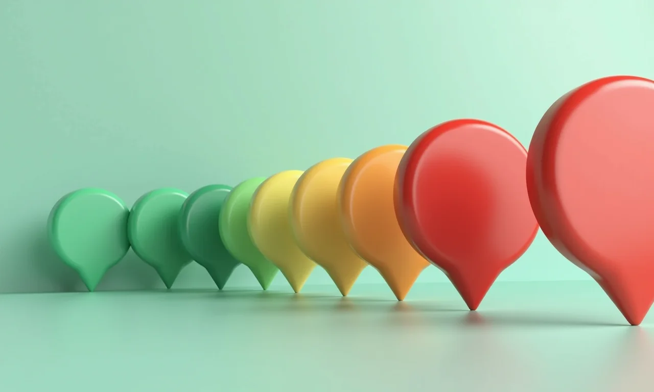 Representação visual da priorização de notificações