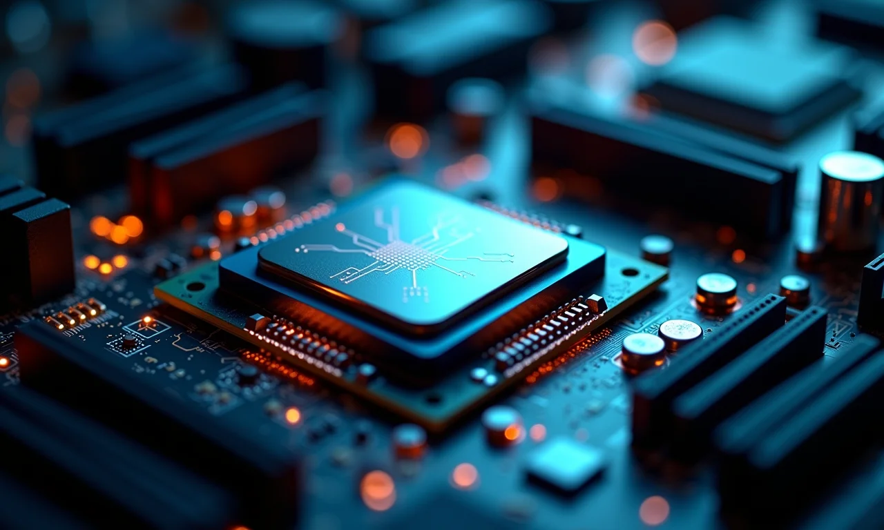 Representação visual dos núcleos e threads de um processador, a base do poder de processamento.