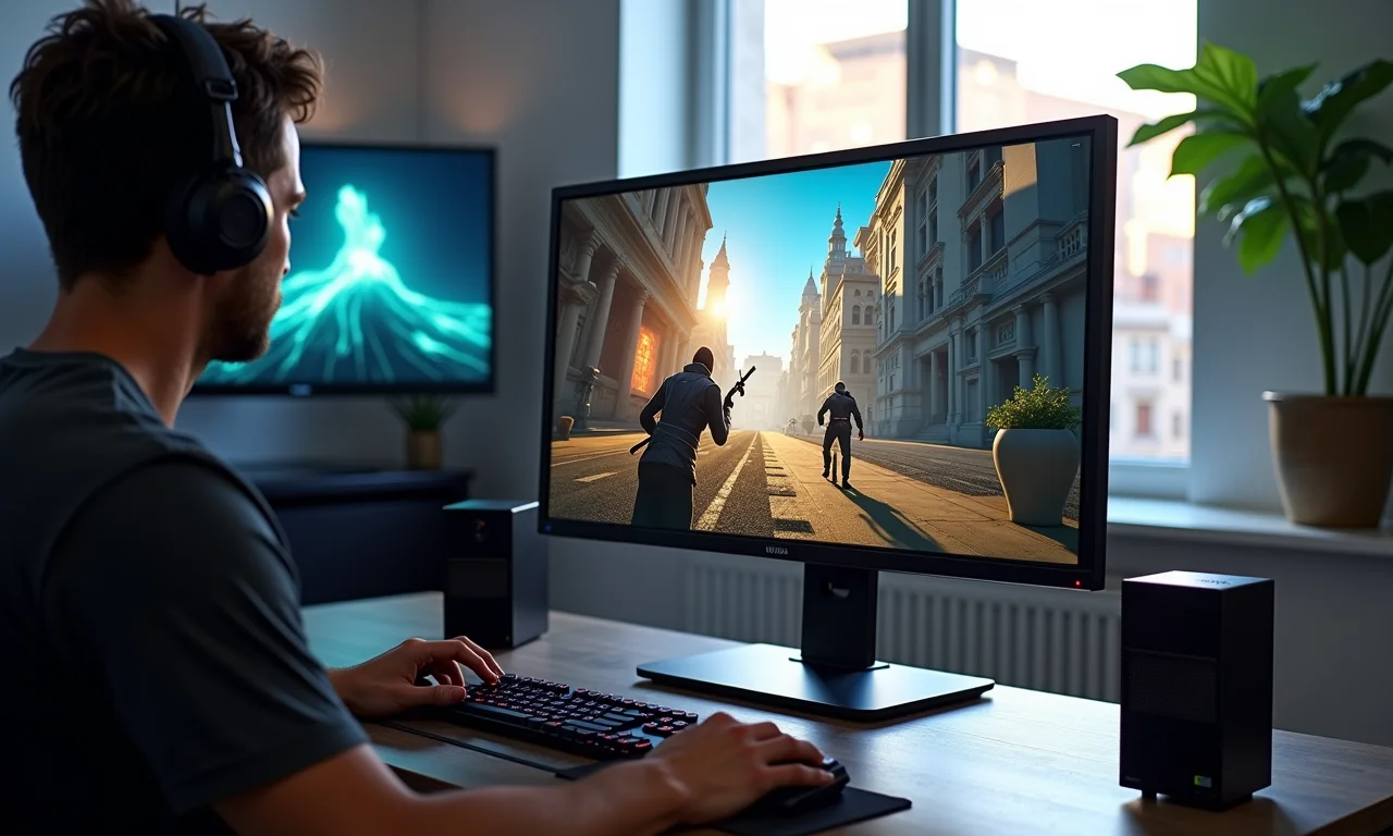 RTX 3050 rodando jogo em 1080p.