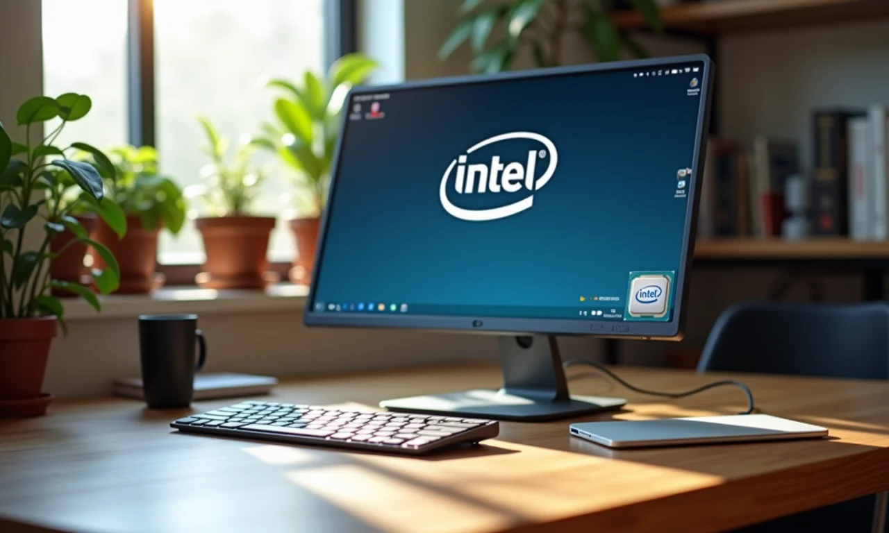 Setup simples com Intel Celeron, ideal para tarefas básicas de internet e escritório.