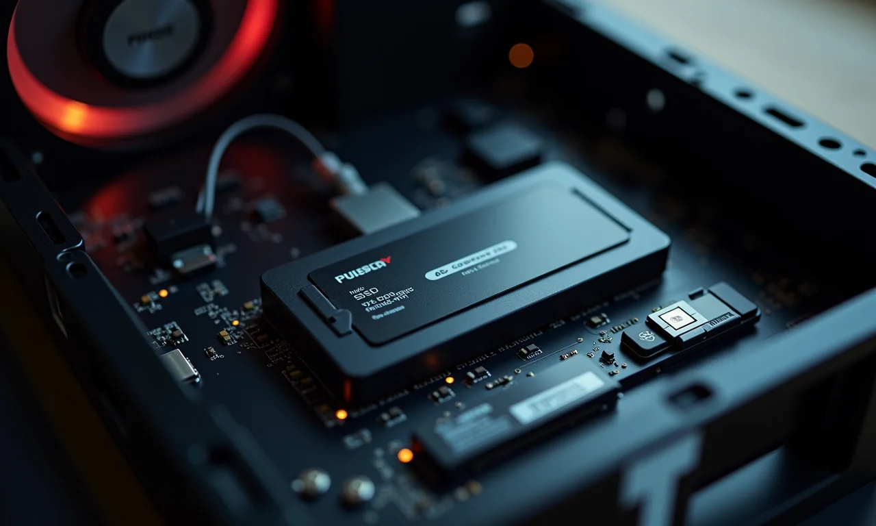 SSD instalado para armazenamento rápido e eficiente.