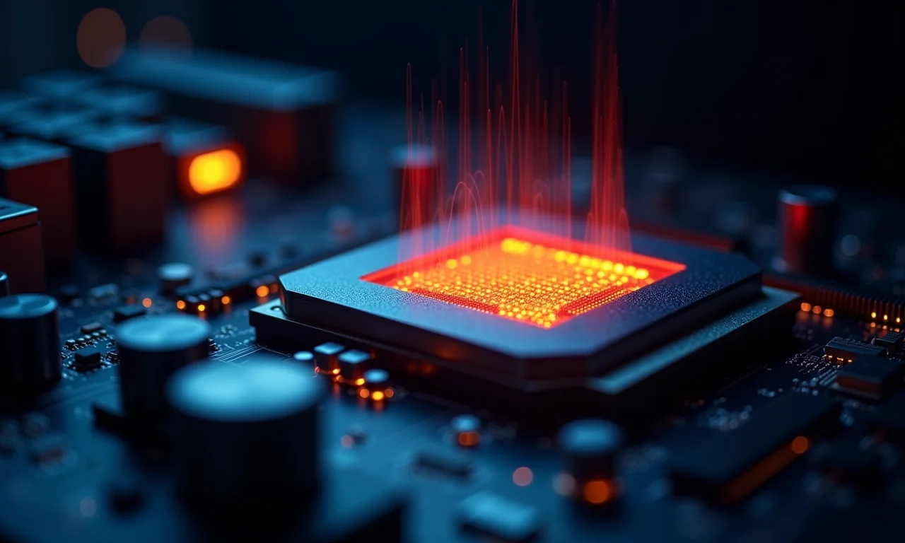 Teste de durabilidade de pasta térmica em PC.