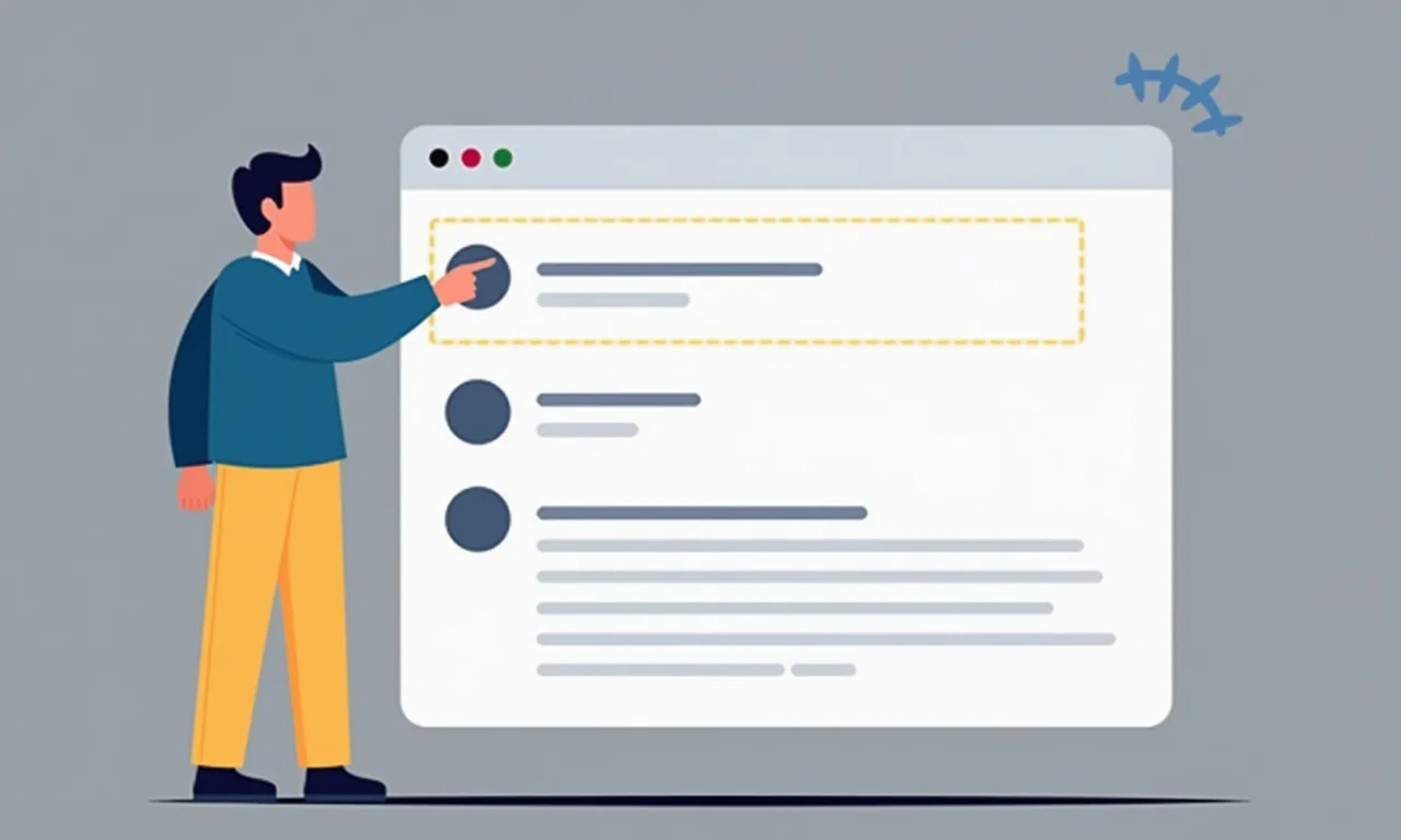 Usuário inserindo um comentário no topo de uma página, causando deslocamento do conteúdo existente.