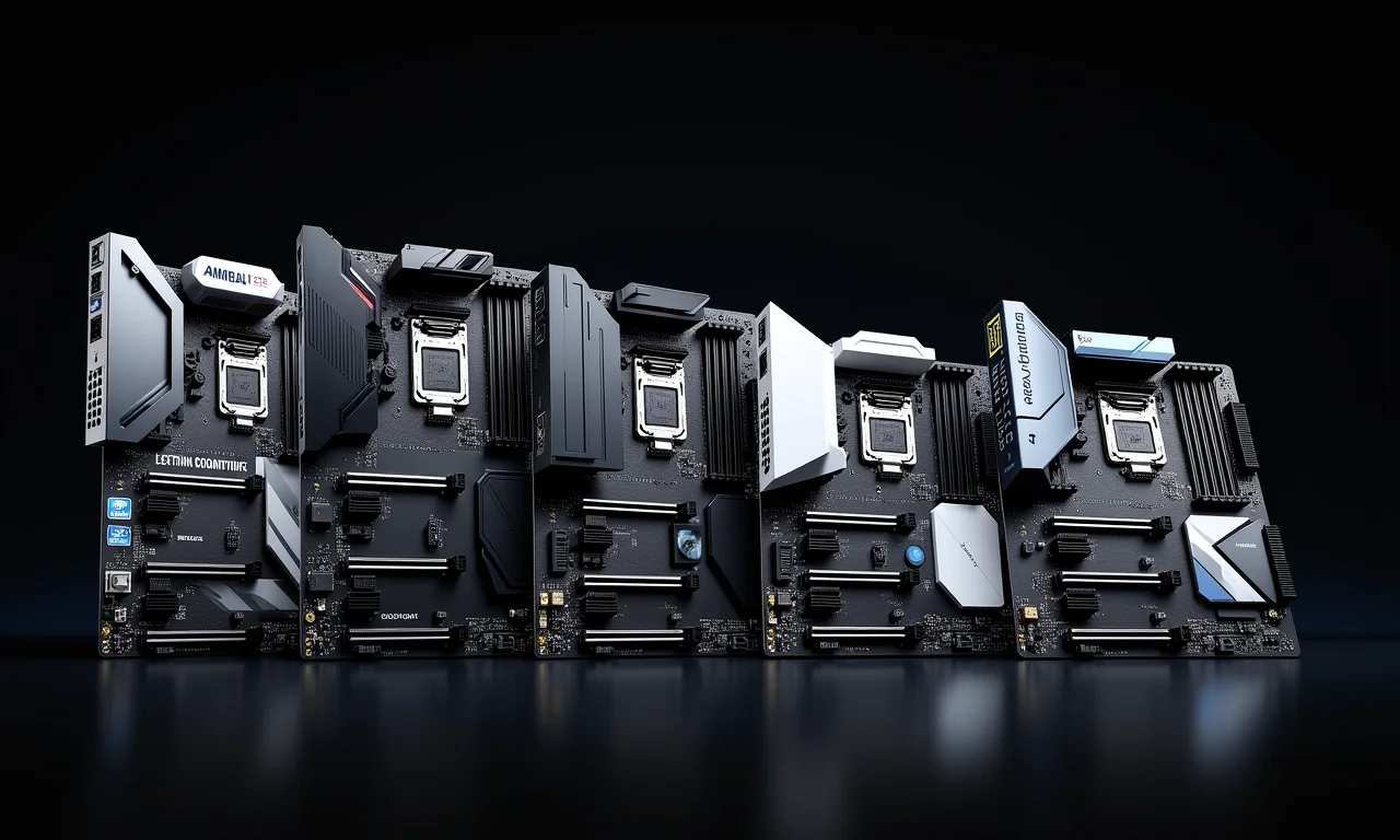 Variedade de placas-mãe compatíveis com o i5-12400F.