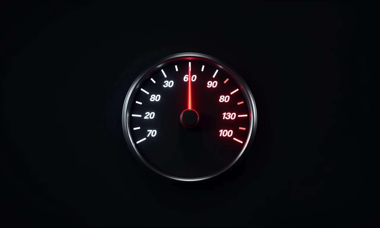 Velocímetro mostrando as altas frequências do Core i9-14900KS.