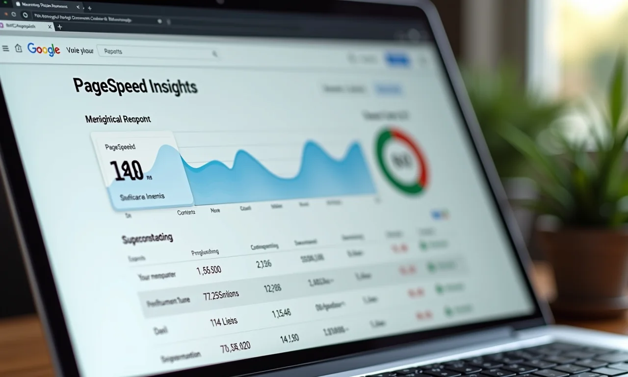 Visão detalhada do relatório do Google PageSpeed Insights.