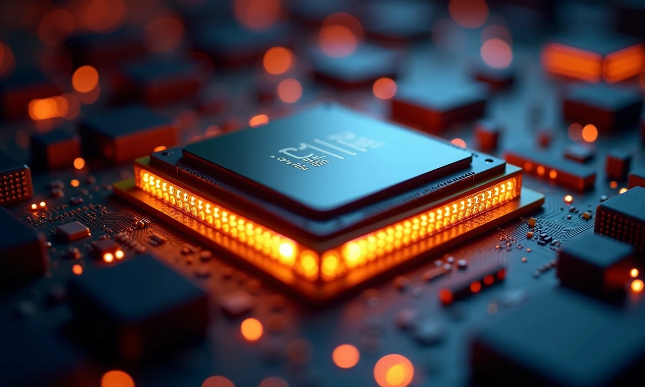 Visualização detalhada dos núcleos e threads de um processador moderno.