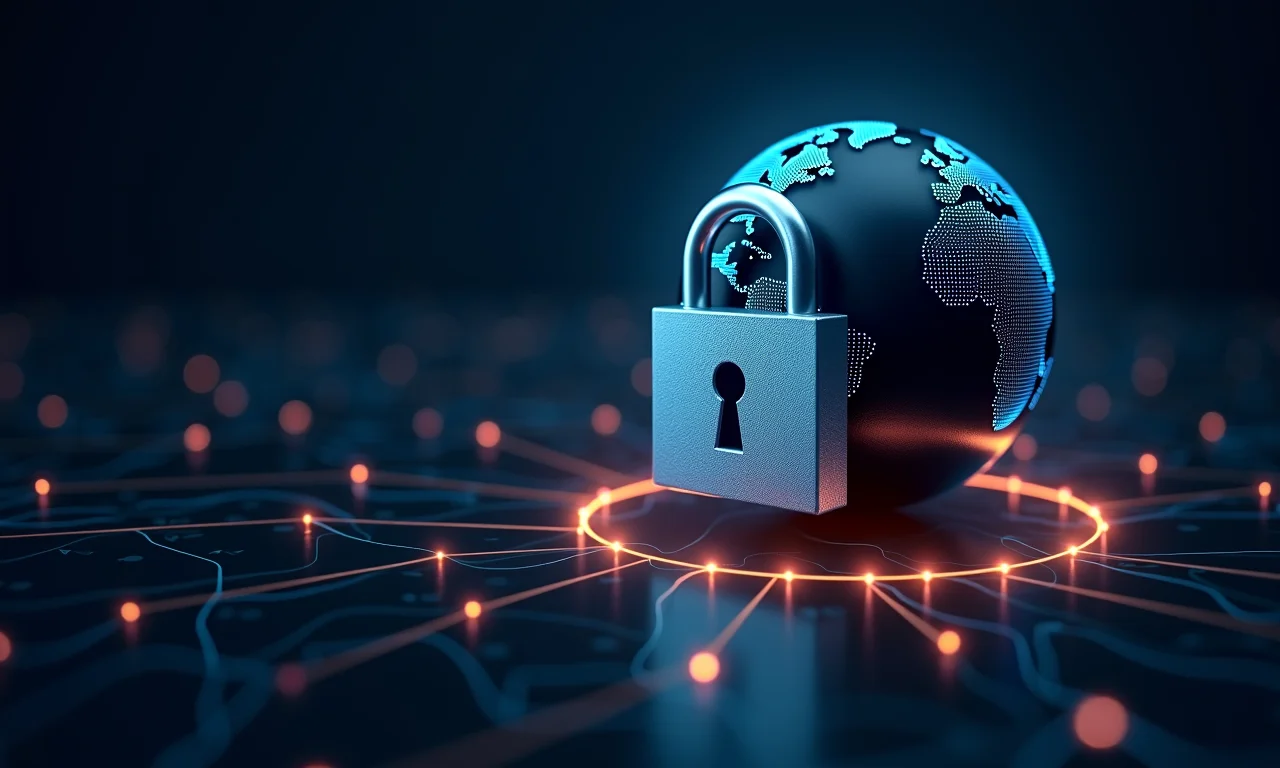 Cadeado e globo representando domínios personalizados com SSL