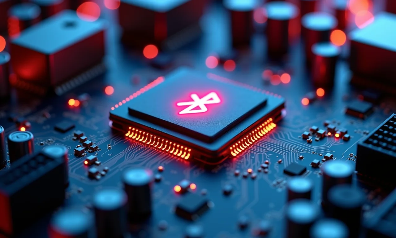 Chip Bluetooth integrado em placa-mãe moderna de computador