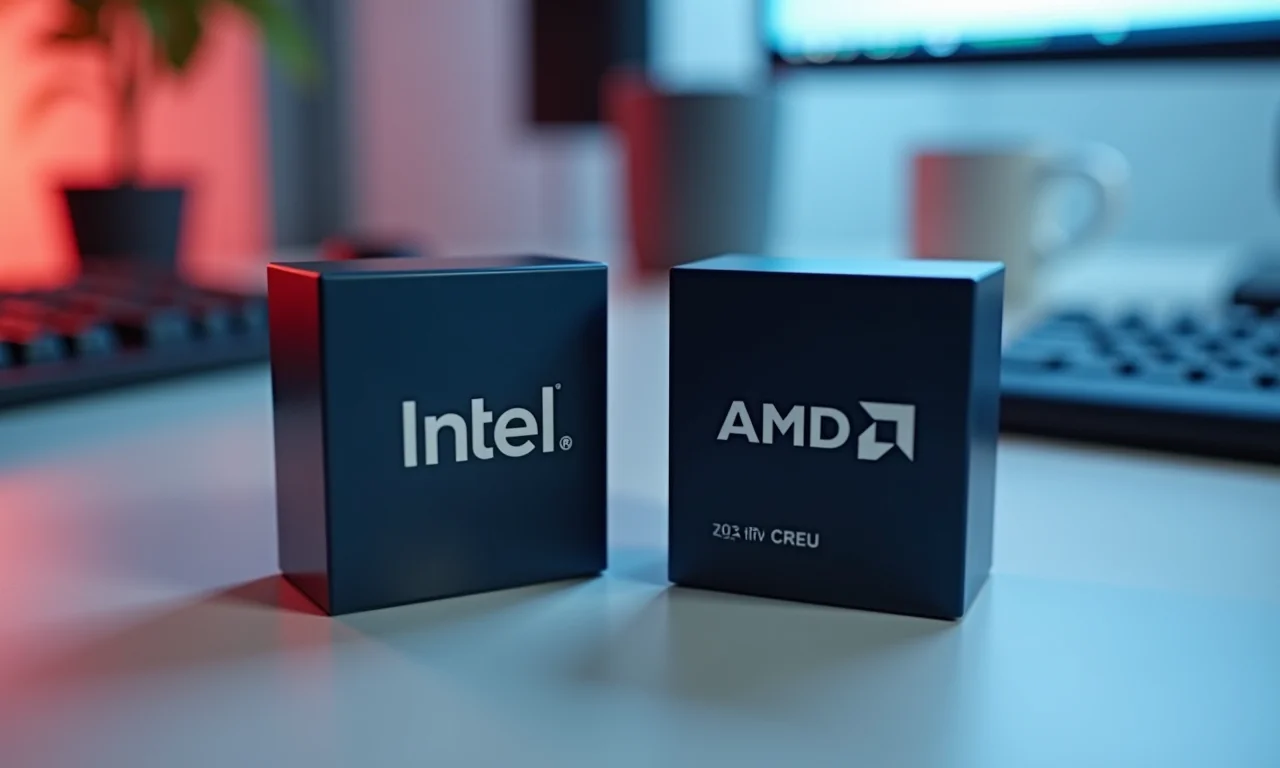 Comparativo de CPUs Intel e AMD.