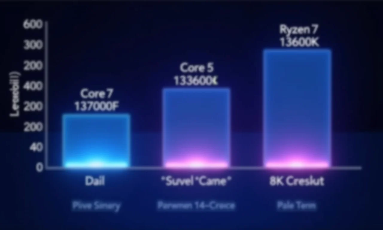 Comparativo entre processadores Core i7 13700F, Ryzen 7 7700X e Core i5 13600K