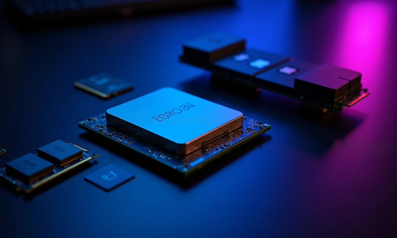 Componentes de PC incompatíveis em close-up.