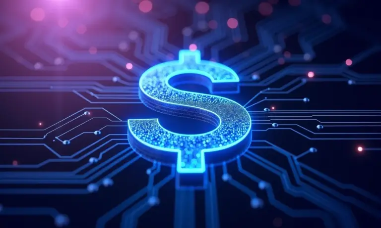 Conceito abstrato de ganhar dinheiro encontrando falhas de software.