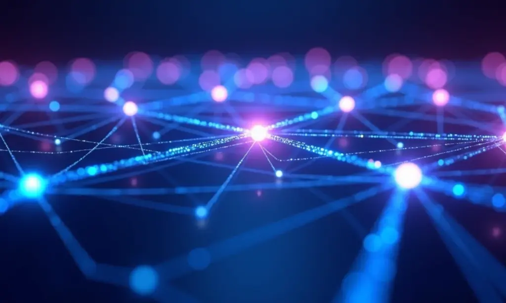 Conceito visual de redes interconectadas simbolizando open source