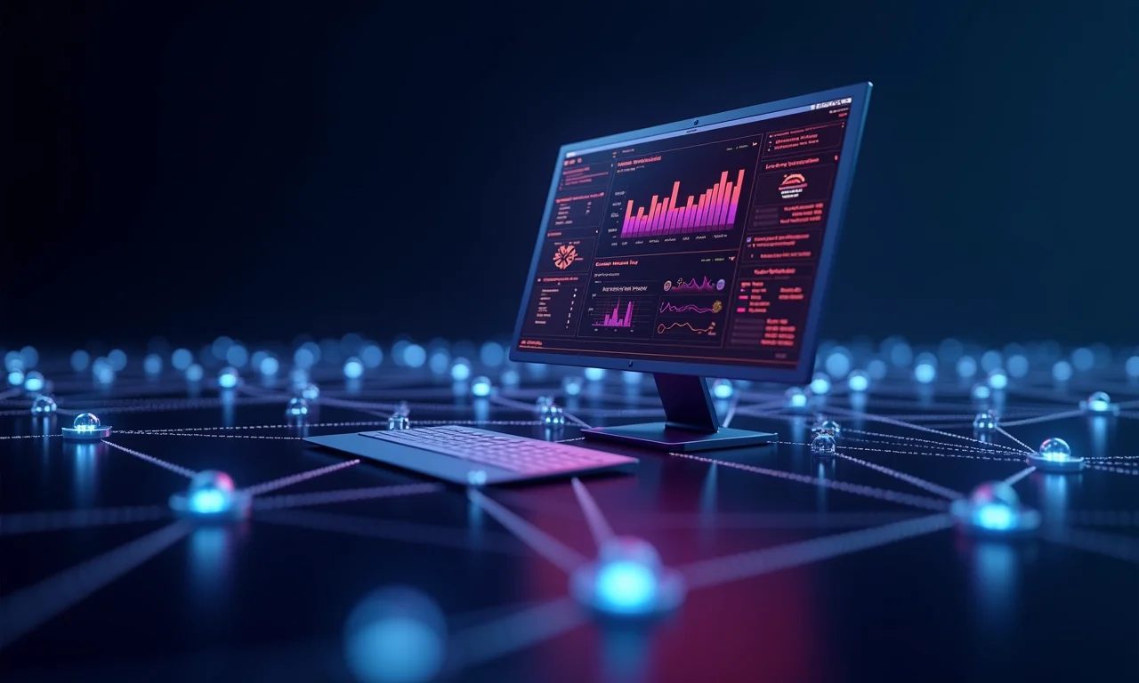 Conceito visual de testes de software e garantia de qualidade.