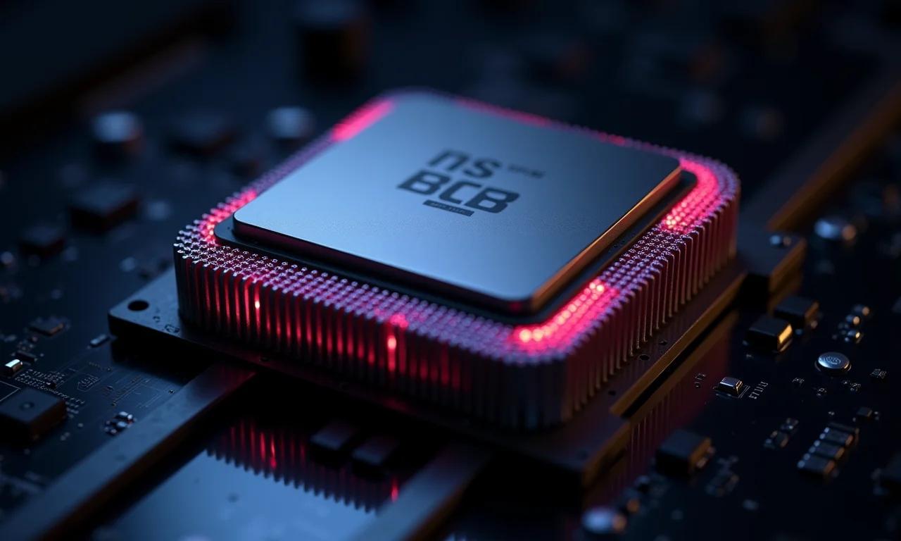 Detalhe de um processador de alta performance.