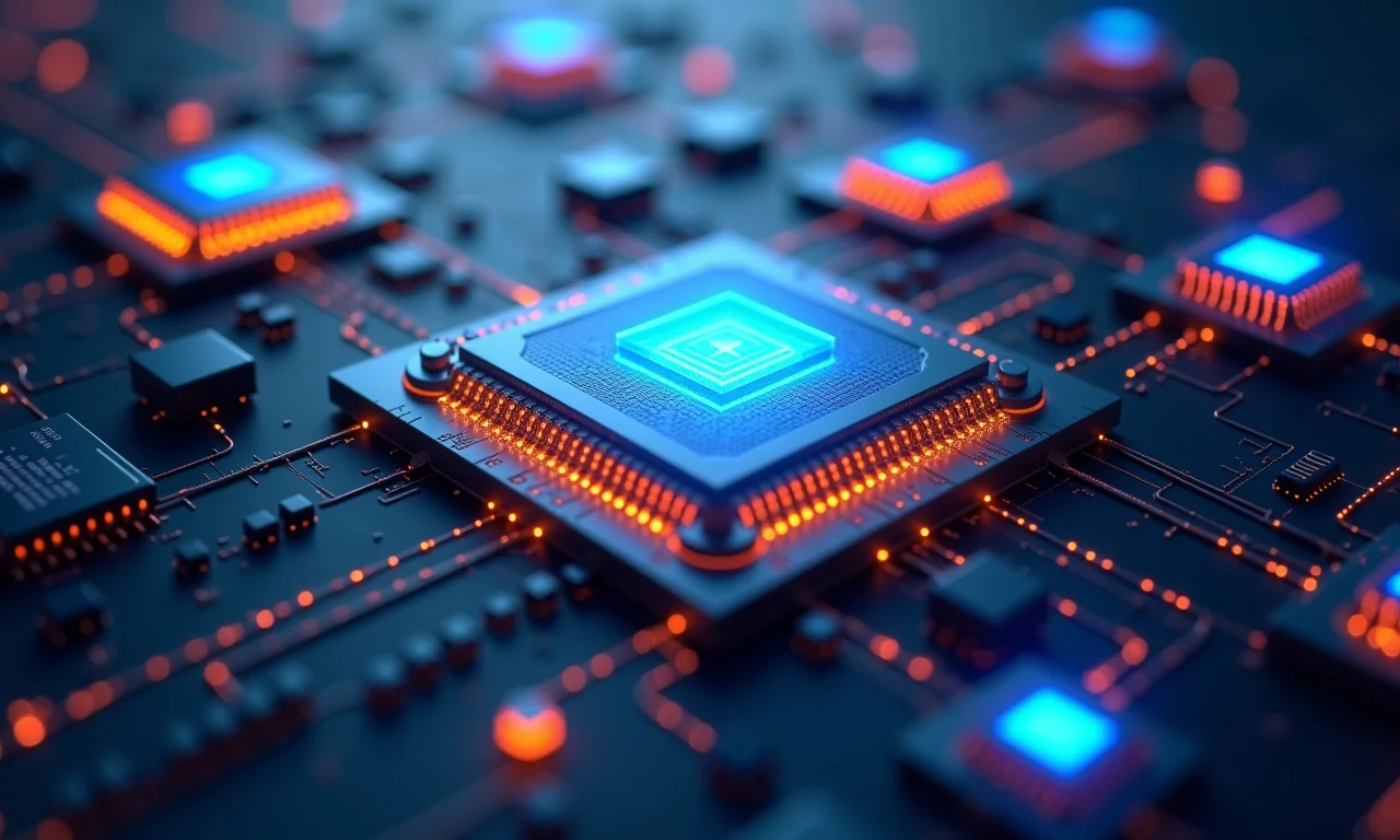 Diferentes arquiteturas de processadores embarcados interconectadas.