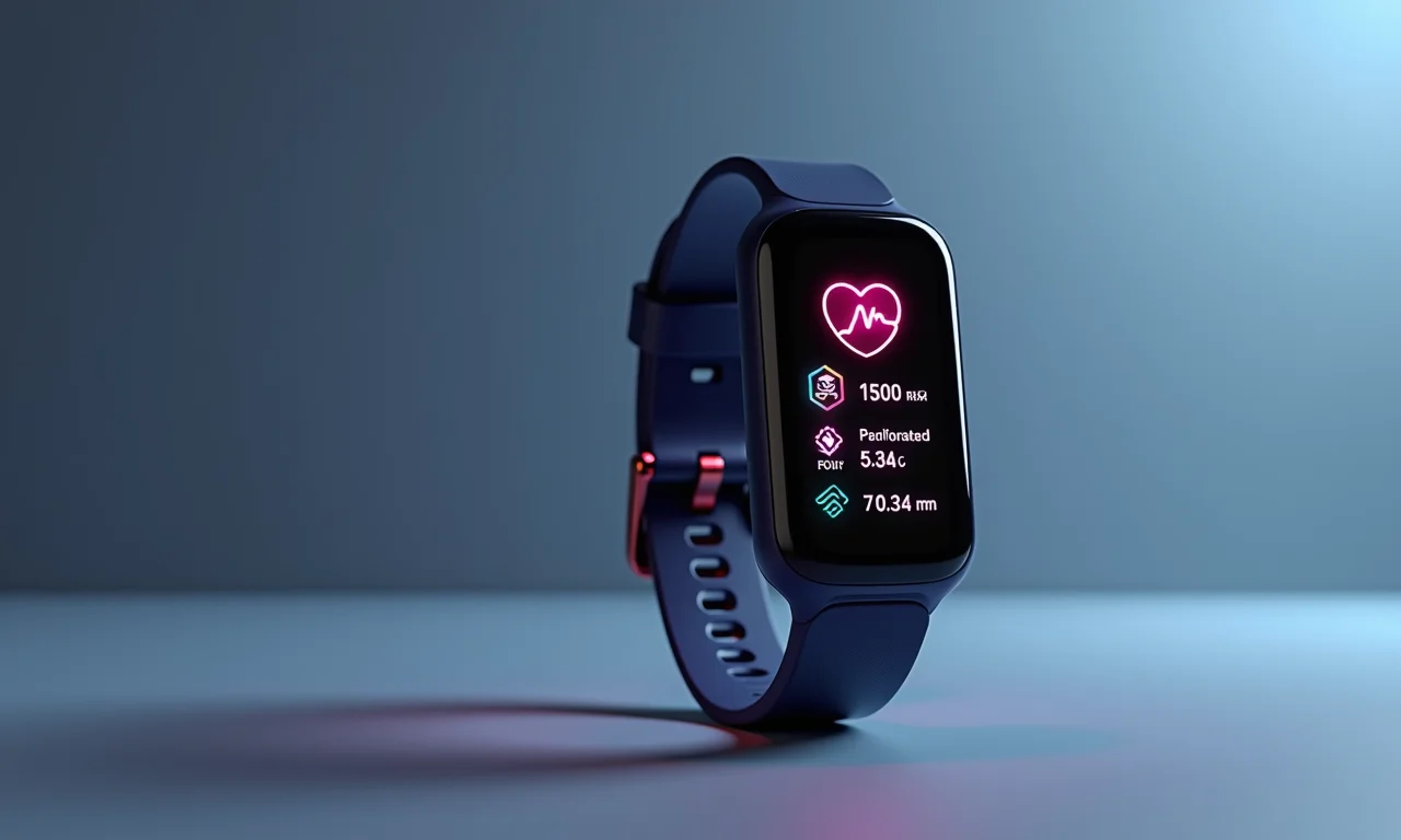 Dispositivo de rastreamento de saúde de alta tecnologia.