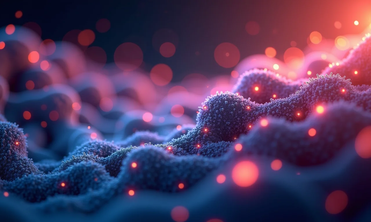 Esferas interconectadas representando a arquitetura de Fibers.