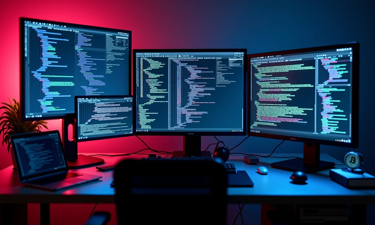 Estação de trabalho com ferramentas de desenvolvimento de smart contracts