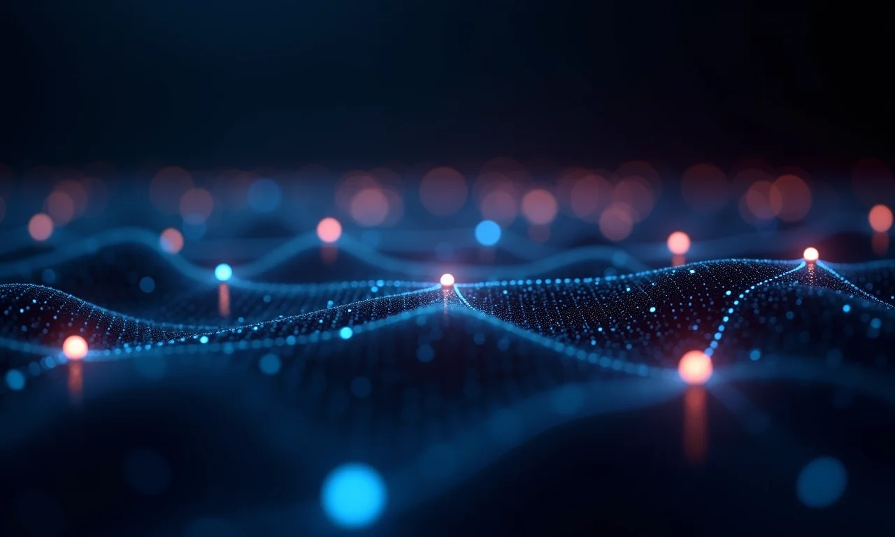 Fluxo de dados abstrato representando hospedagem ilimitada