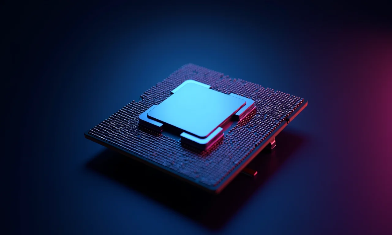 Fotografia de alta qualidade de um processador de última geração