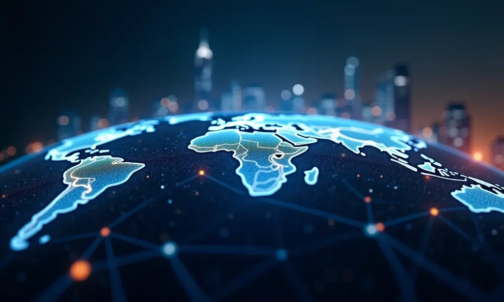 Futuro da conexão global: rede interconectada