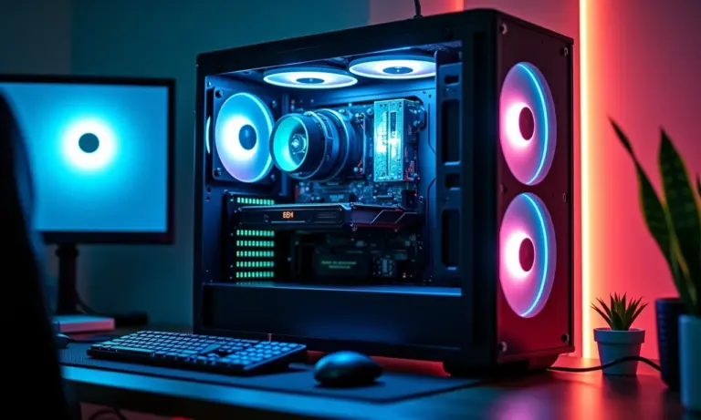 Gabinete de computador de alto desempenho com fluxo de ar otimizado