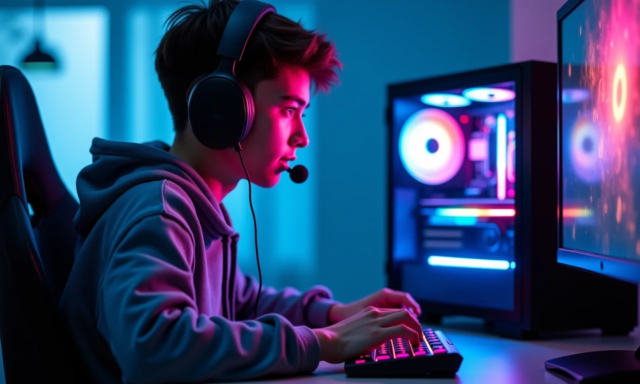 Gamer jogando em PC de alta performance com Ryzen 7 5700X