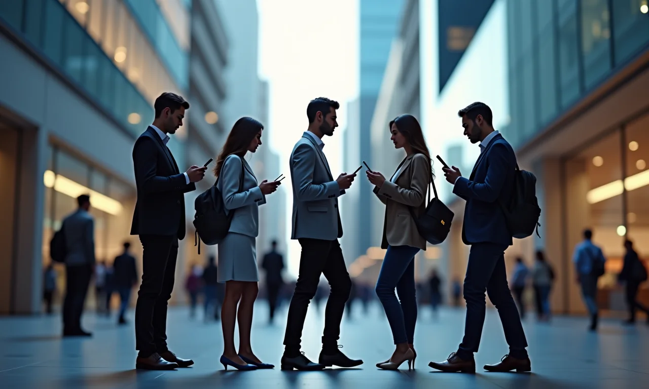 Grupo diverso de pessoas usando interfaces web acessíveis, representando a otimização para SEO e acessibilidade do Svelte 5.