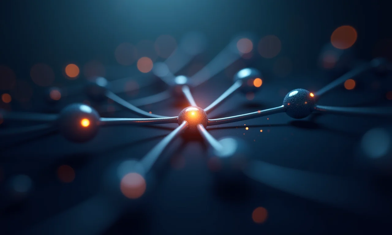 Ilustração de um nó em um grafo com múltiplas conexões.