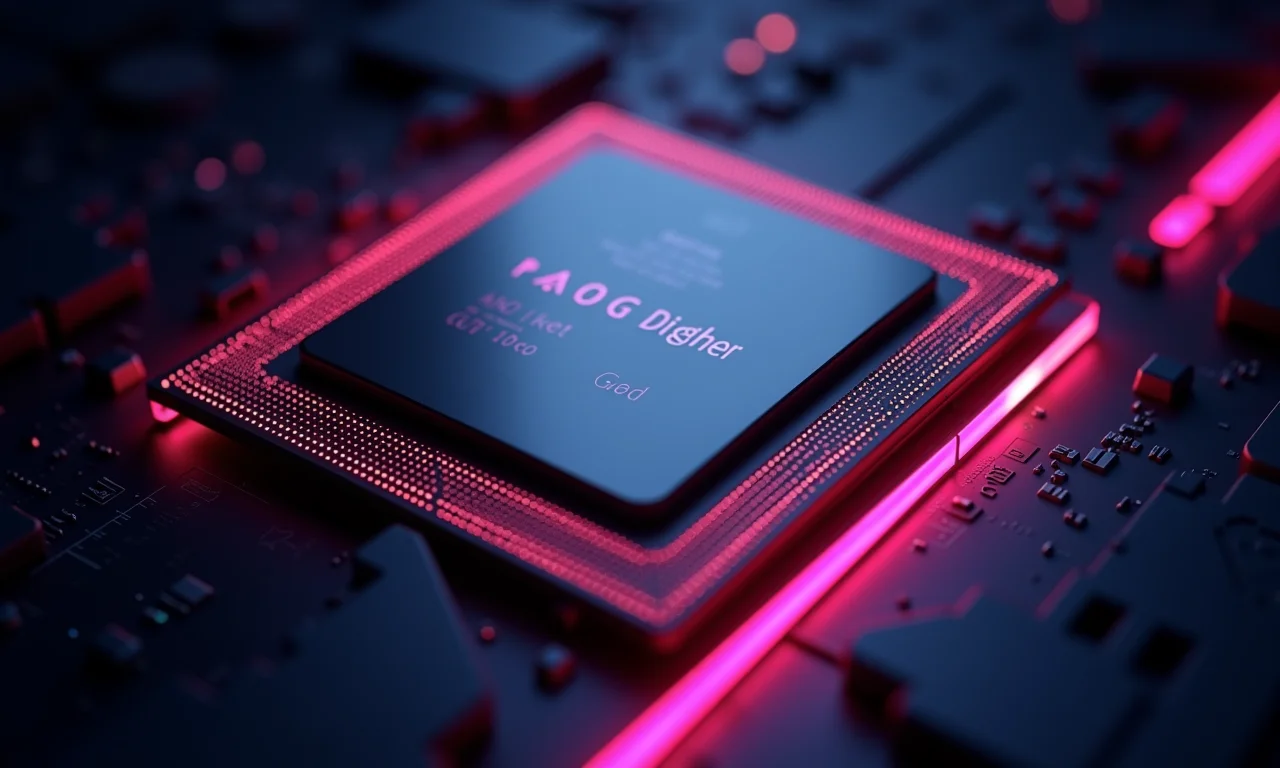 Imagem detalhada de um processador de alta performance.