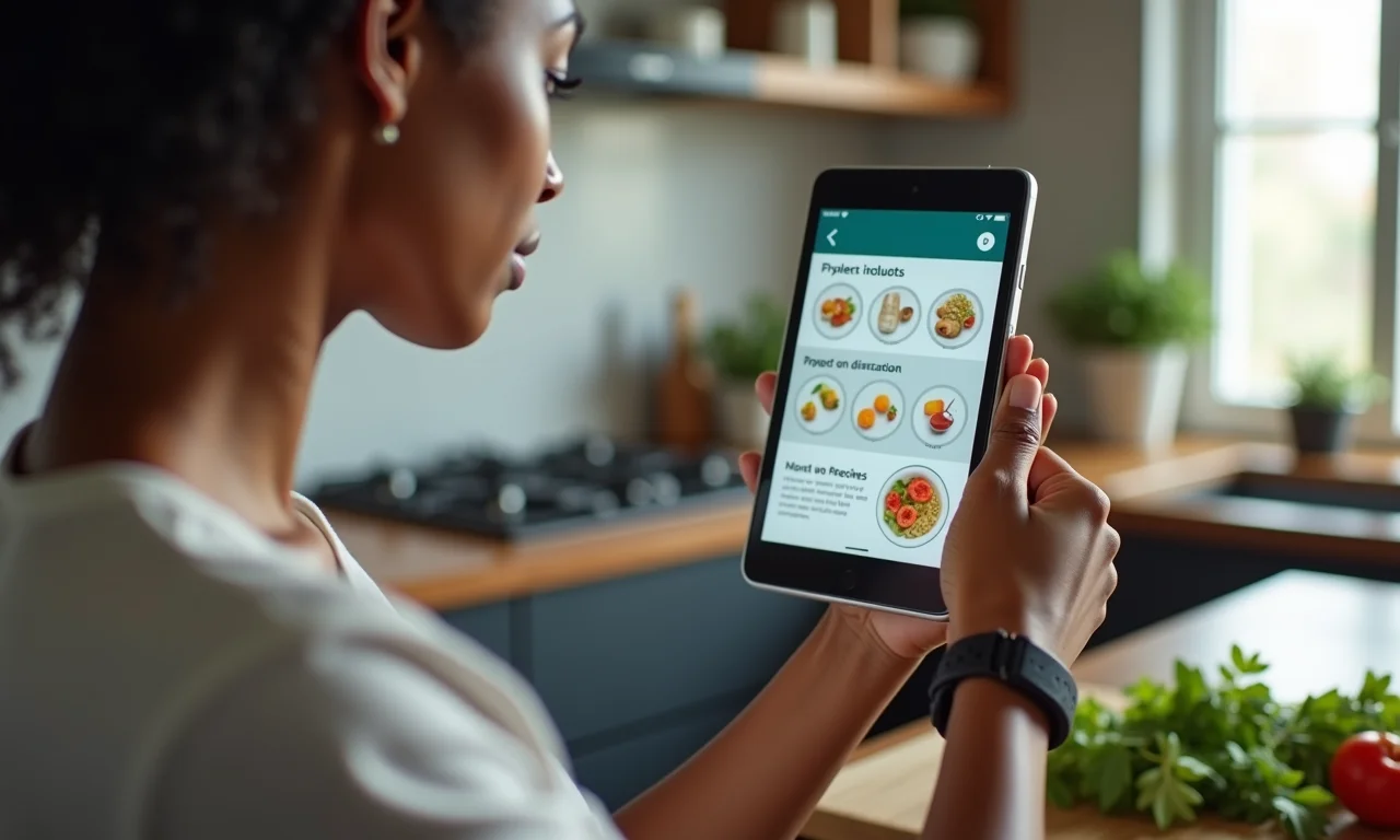 Integração de apps de receitas com wearables.