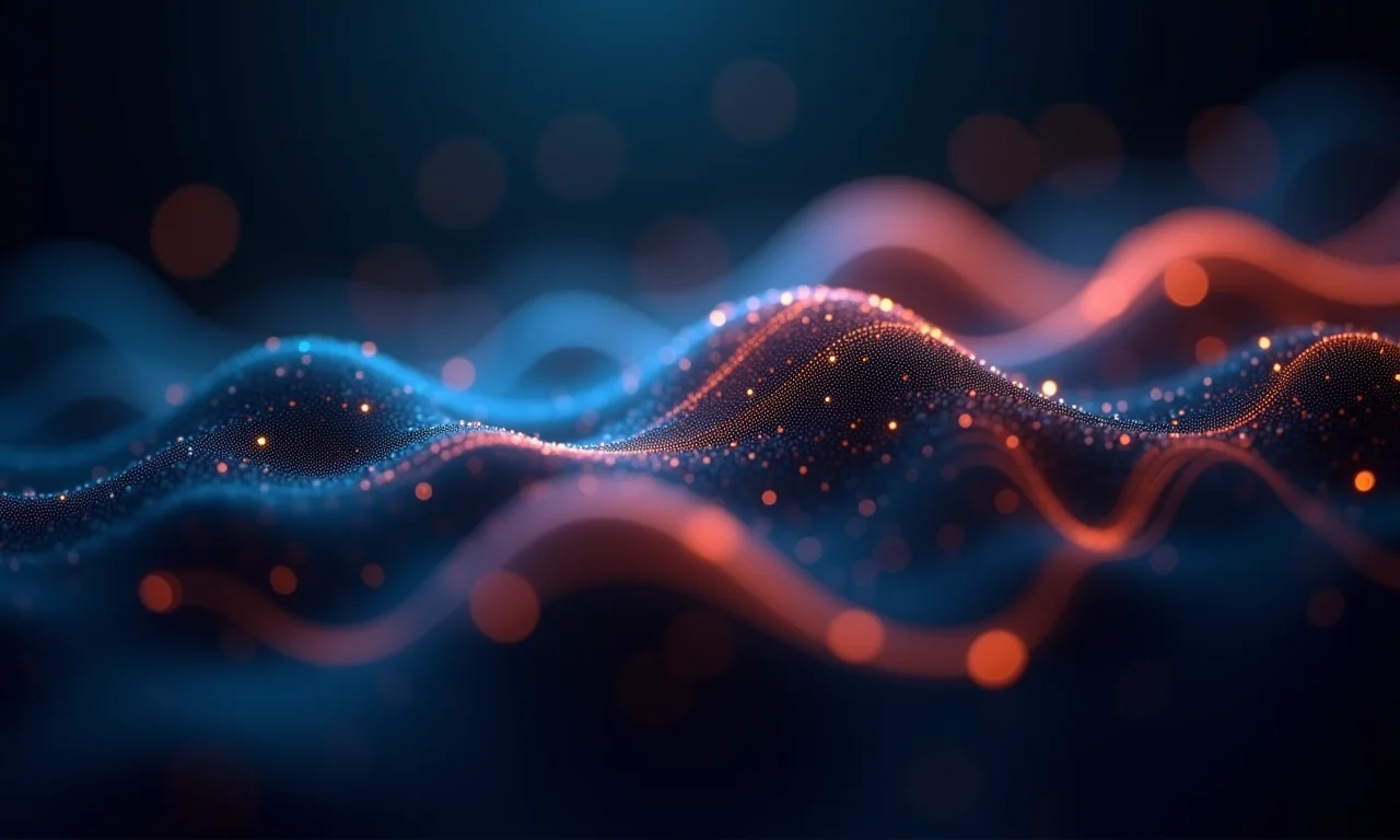 Inteligência artificial processando dados de áudio.