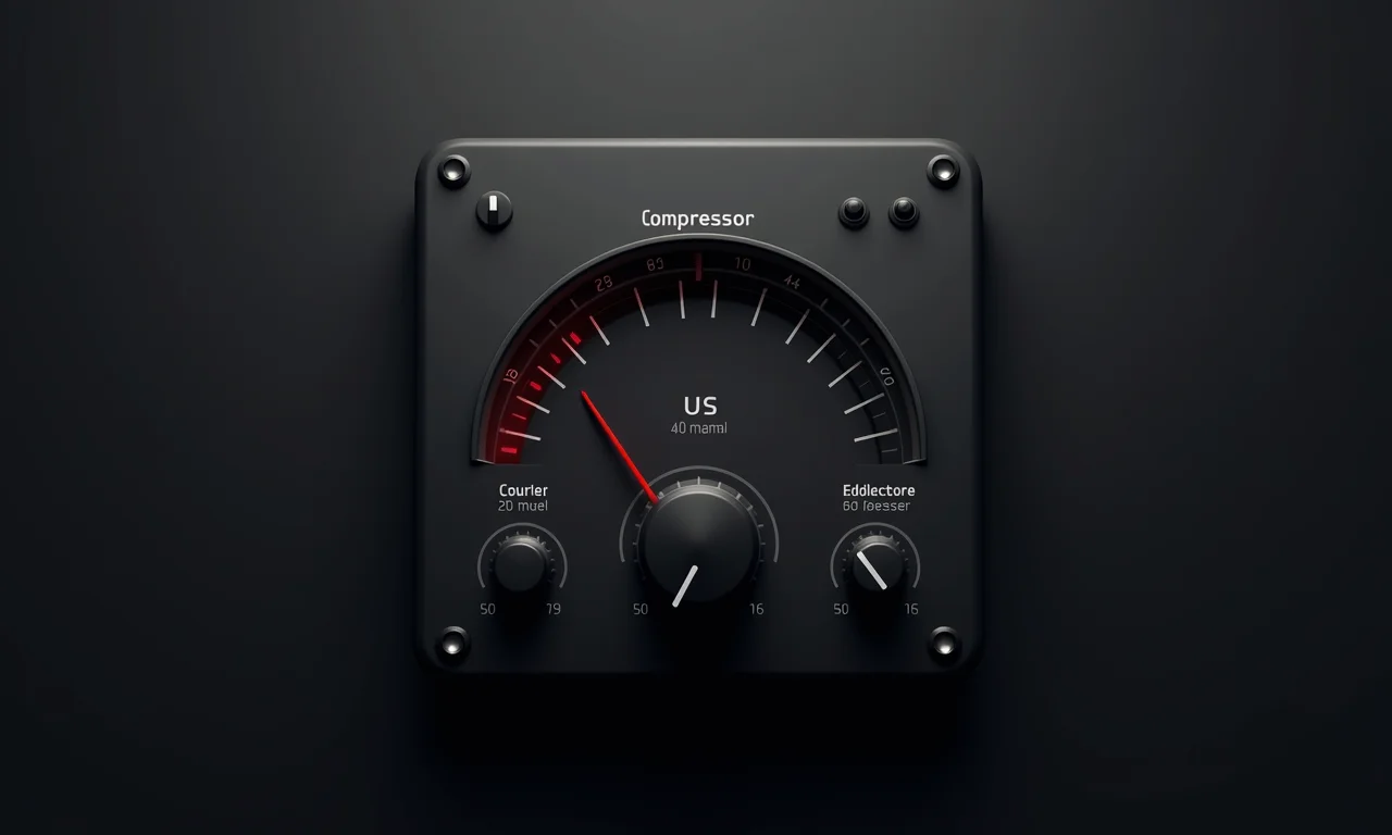 Interface de software de um compressor de áudio