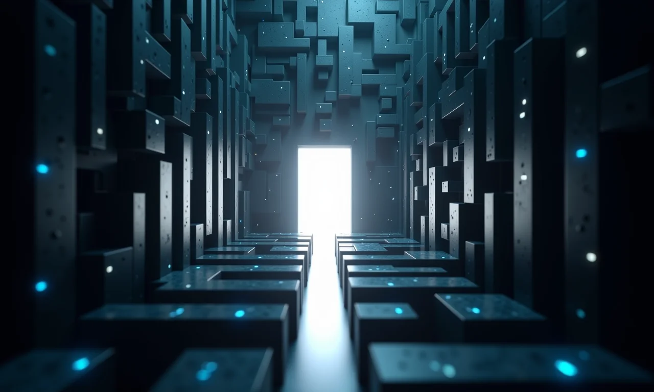 Labirinto representando os desafios e oportunidades da computação neuromórfica.