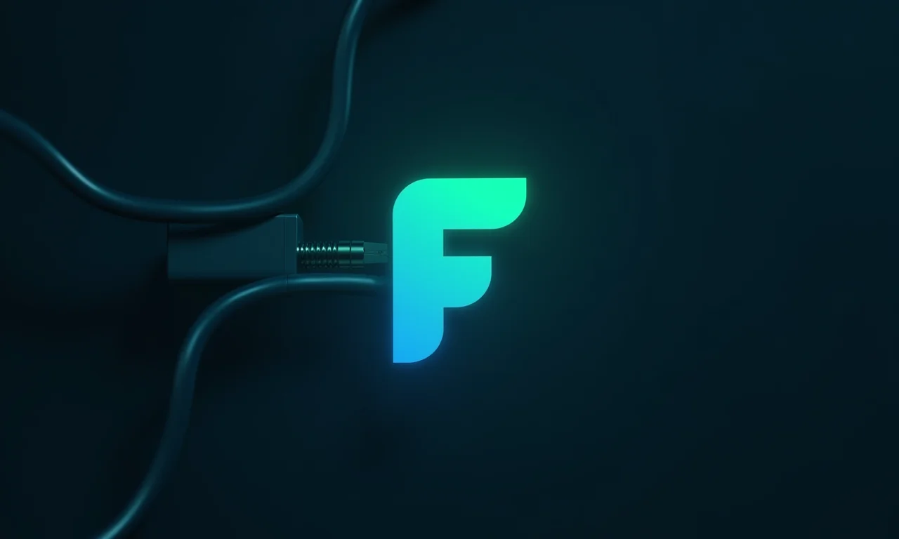 Logo da Fetch API integrado a um cabo de rede.