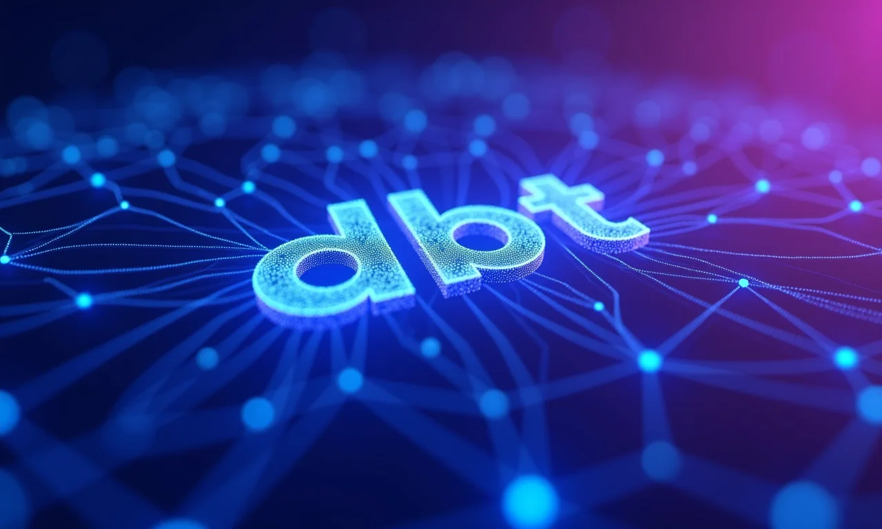 Logo dbt conceitual representando a transformação de dados