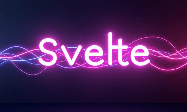 Logo do Svelte composto por runas brilhantes, representando a nova versão 5.