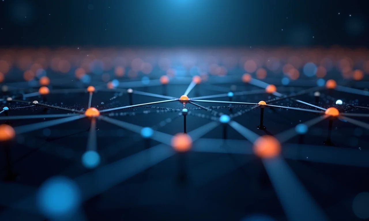 Nós de dados interconectados em uma rede